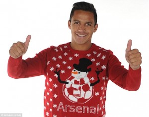 Alexis Sanchez Arsenal Christmas Jumper