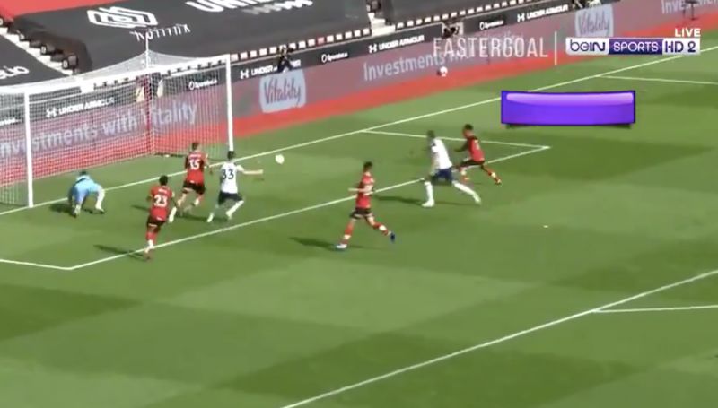 (Video) Kane finally bags well-deserved goal in goal-line scramble as Saints caught napping