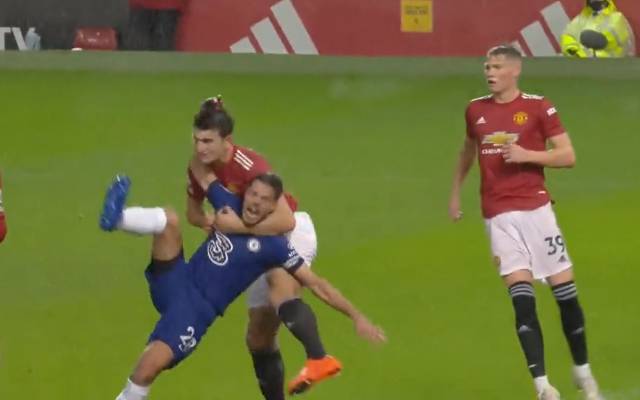 Video: Chelsea denied stonewall penalty vs. Man United as Harry Maguire executes perfect headlock