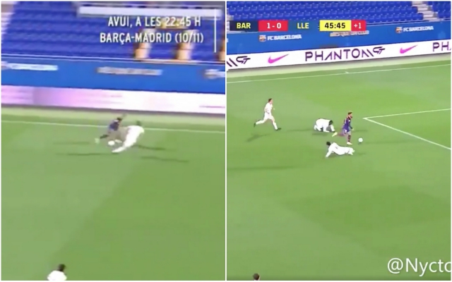 Video: Barcelona starlet Konrad de la Fuente’s beautiful solo run sees ace beat three players in B team tie