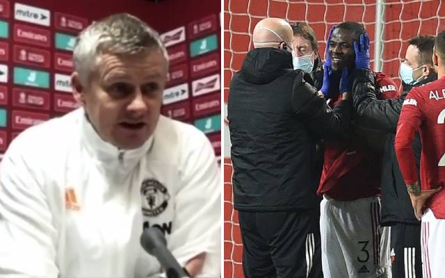 Ole Gunnar Solskjaer gives update on injured Man United star in wake of hefty collision during FA Cup triumph