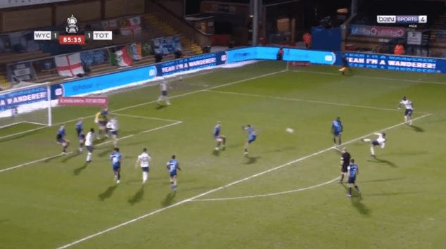 Video: Harry Winks’ fine curling finish puts Tottenham ahead for the first time at Wycombe
