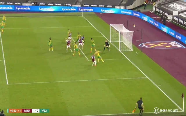 Video: Jarrod Bowen scores for West Ham with inspired chest finish seconds before halftime vs West Brom in lovely team move