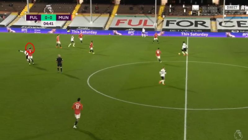 Video: Poor play from Pogba as he loses his man as Fulham go 1-0 up vs Manchester United
