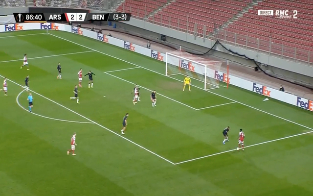 Video: Bukayo Saka shows silky skills to combine with Aubameyang again for late Arsenal winner against Benfica