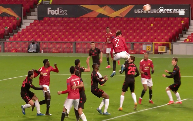 Video: Brutal Lindelof flying knee sees first Axel Tuanzebe goal for Man United disallowed as Sociedad ace Bautista is knocked to the floor