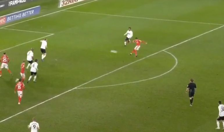Video: Man United loanee James Garner grabs the opener for Nottingham Forest vs Derby