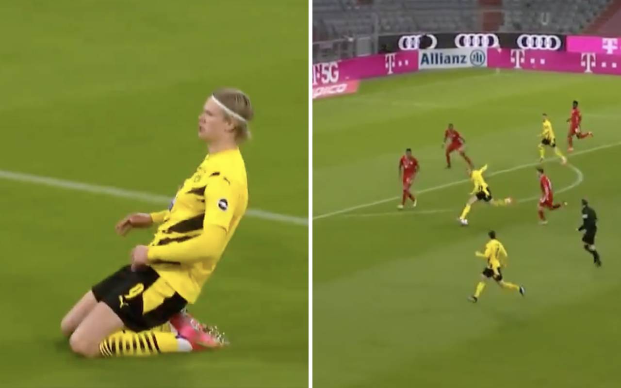 Video: Erling Haaland gives Dortmund the lead against Bayern after two minutes with edge of the box strike amid Chelsea speculation