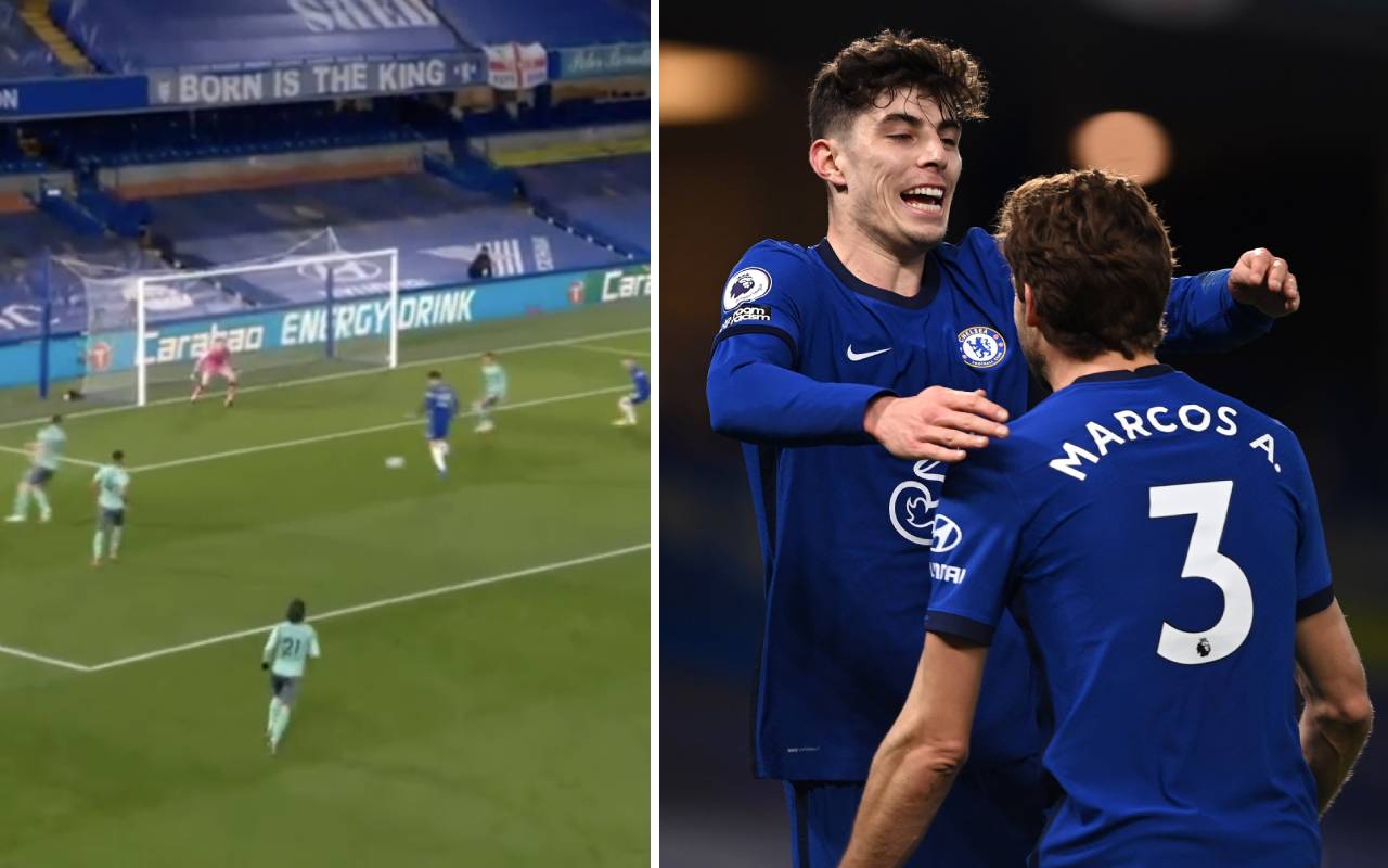 Video: Kai Havertz marks return to Chelsea starting XI by forcing opening goal vs top four challengers Everton