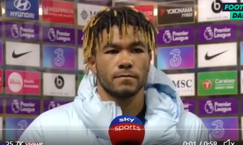 Video: Reece James aims dig at Chelsea attackers after defeat to Arsenal