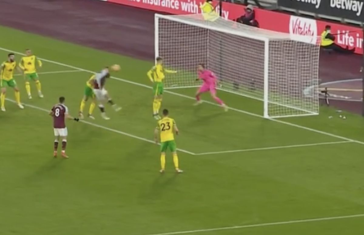(Video) Jarrod Bowen heads Hammers into first-half lead vs. Norwich City