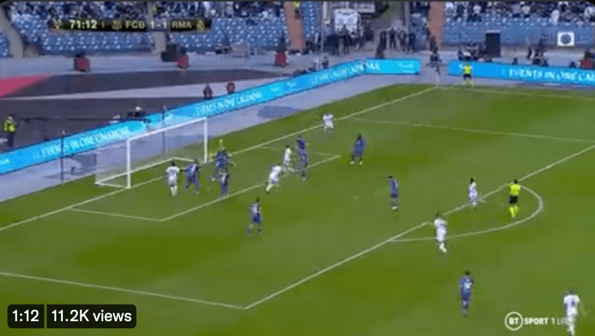 Video: Benzema restores Real Madrid’s advantage over Barcelona with lightning reflexes inside the box