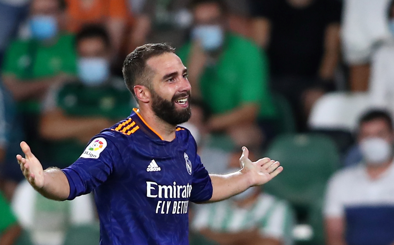 Dani Carvajal reacts after Real Madrid are hammered by City in the UCL CaughtOffside