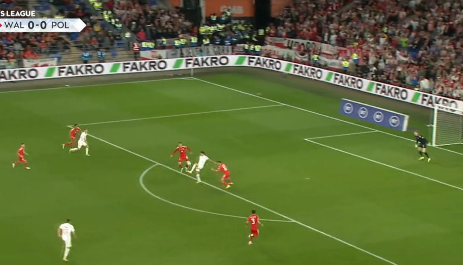 Video: World-Class assist from Lewandowski helps Poland take lead against Wales
