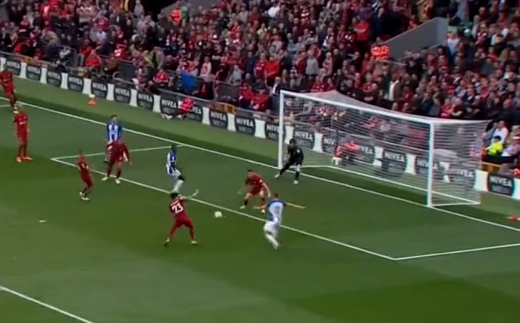 Video: Trossard scores hat-trick against Liverpool in front of the Kop