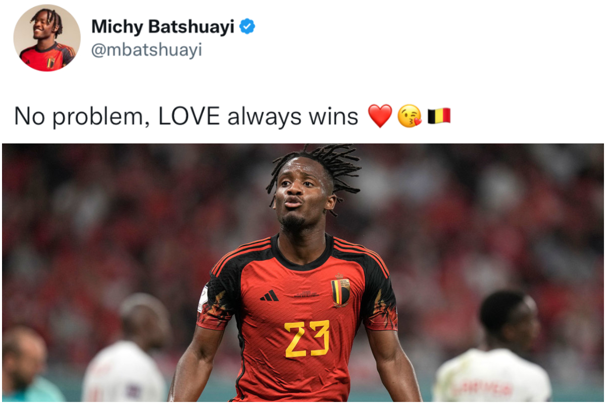 Michy Batshuayi responds to FIFA ban of rainbow colours: “Love always wins”