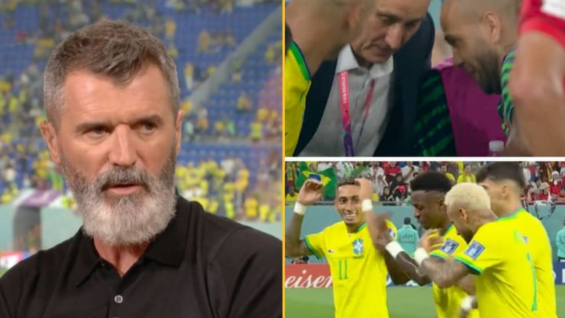 Brazil manager Tite hits back at Roy Keane after the pundit slammed them for their celebrations