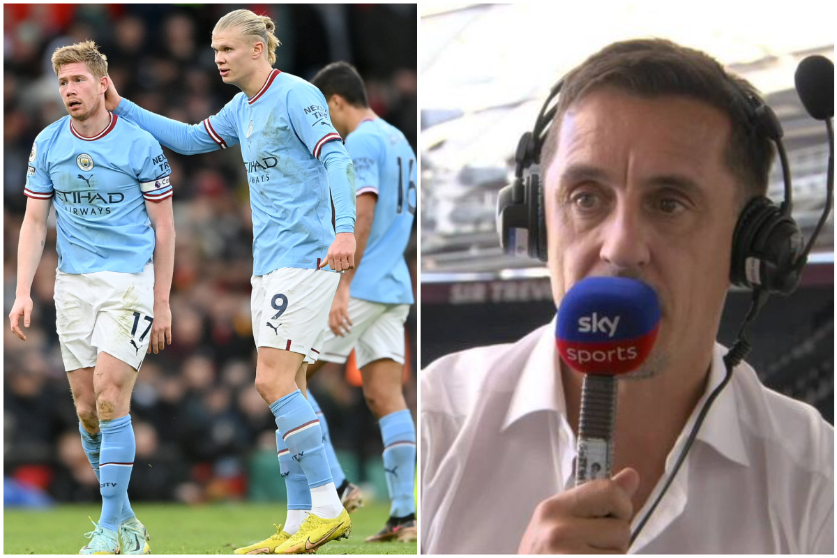 (Video) ‘City will win the league’ ‘United will finish second’ – Neville makes audacious title race prediction