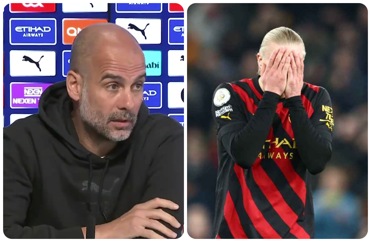 “Life is risk” – Pep Guardiola gives major hint over the fitness of Erling Haaland for Liverpool clash