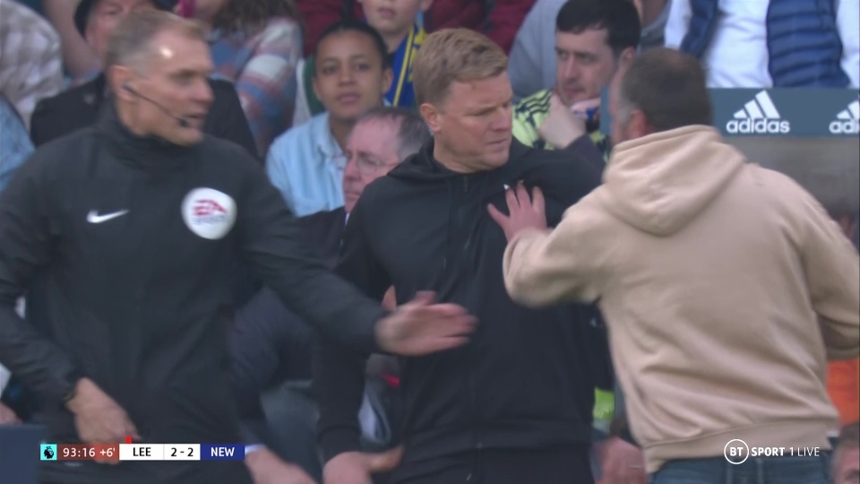 Leeds United fan jailed for pitch invasion and assault on Newcastle boss Eddie Howe CaughtOffside