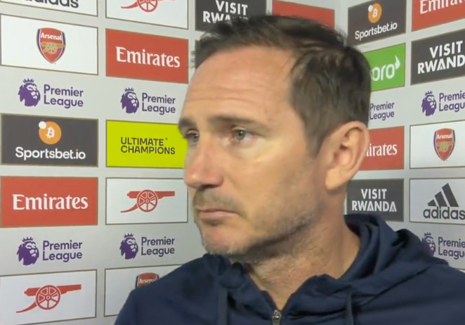 Video: ‘Too nice’ – Frank Lampard criticises his Chelsea players for a lack of physicality against Arsenal CaughtOffside