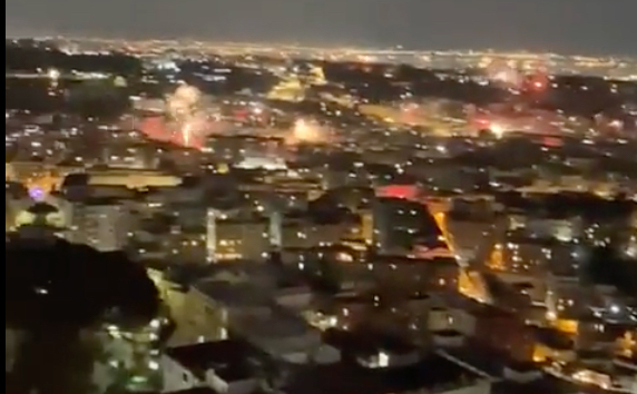 Video: Naples lit up by fireworks as city celebrates first Scudetto in decades CaughtOffside