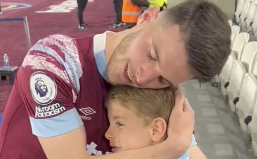 (Video) Declan Rice comforts young Hammers fan following win over Manchester United CaughtOffside