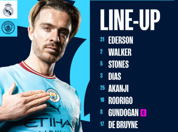 Man City team news: Guardiola makes six changes against Real Madrid CaughtOffside