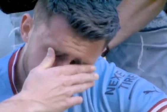 (Video) Aymeric Laporte in tears following Manchester City’s title celebrations CaughtOffside