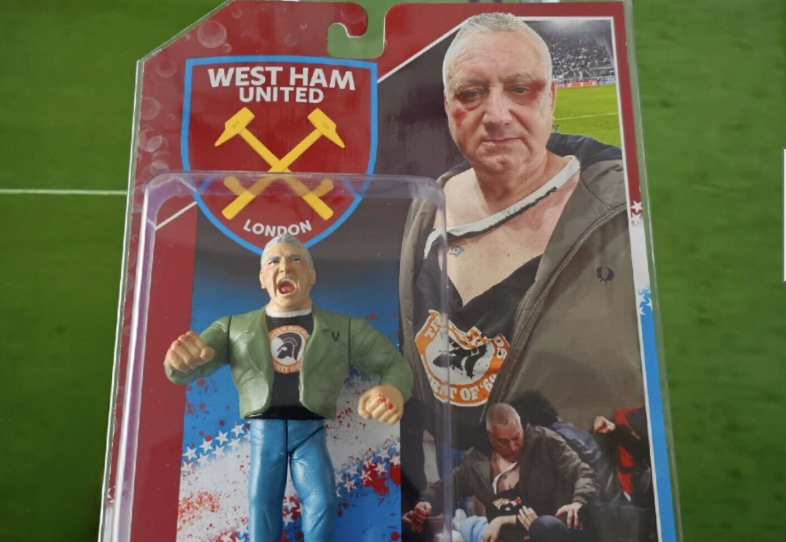 One-off action figure of West Ham fan ‘Knollsy’ reaches bids of £6,000 on auction site CaughtOffside