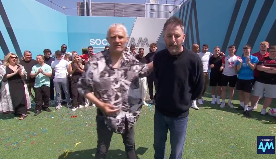 Video: Jimmy Bullard and Fenners bid emotional goodbye to Soccer AM CaughtOffside