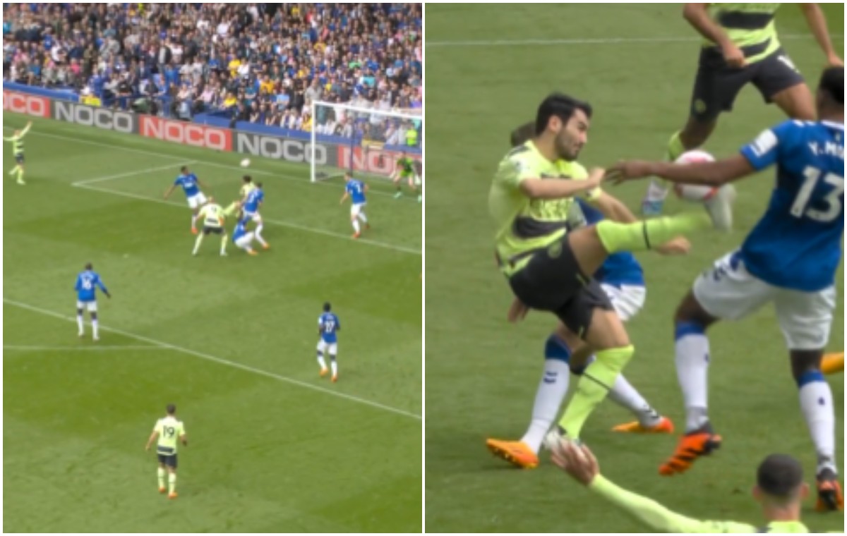 Video: Ilkay Gundogan scores goal of the season contender for Man City vs Everton CaughtOffside