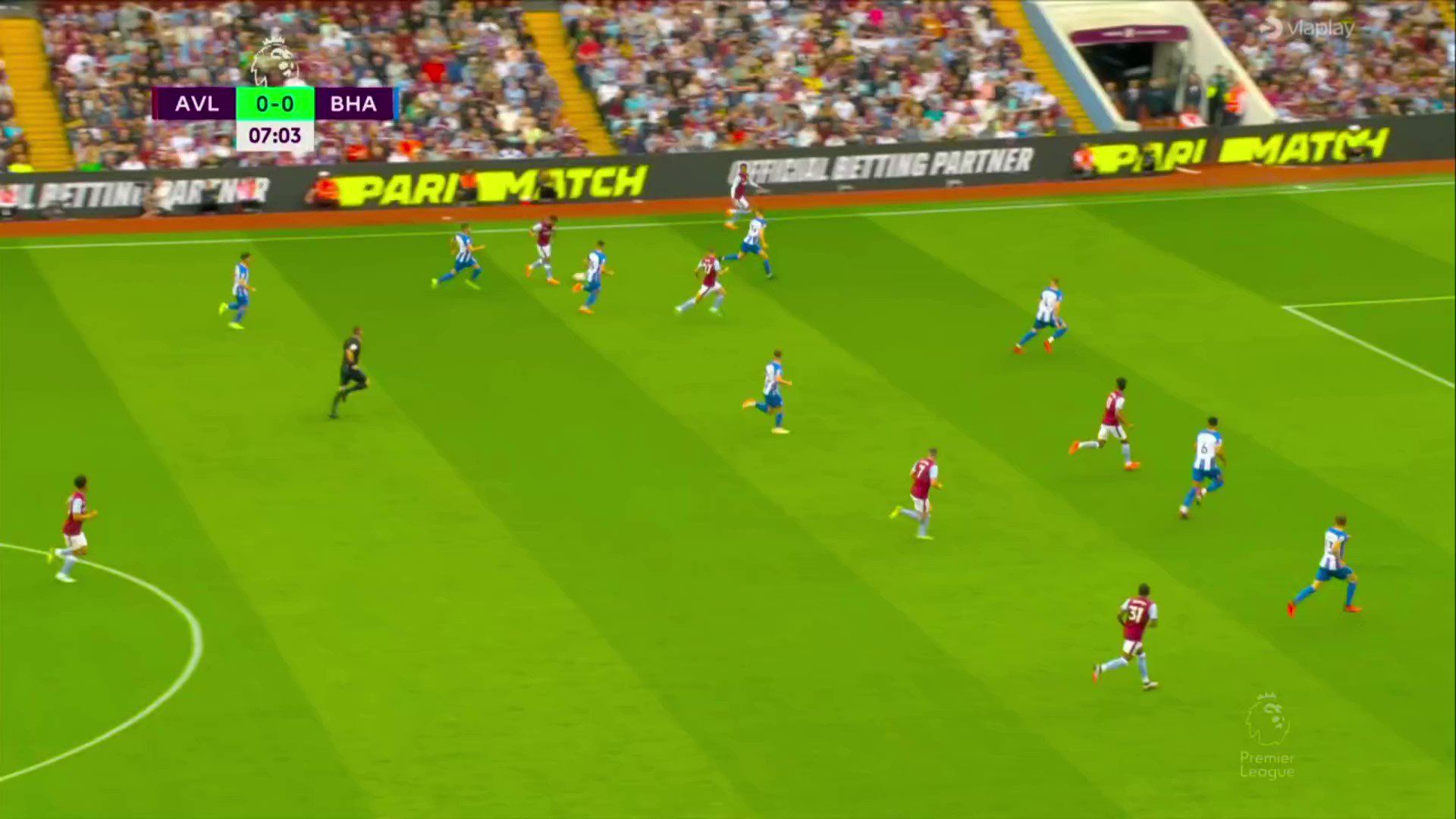 Video: Douglas Luiz gives Aston Villa the lead against Brighton inside ten minutes
