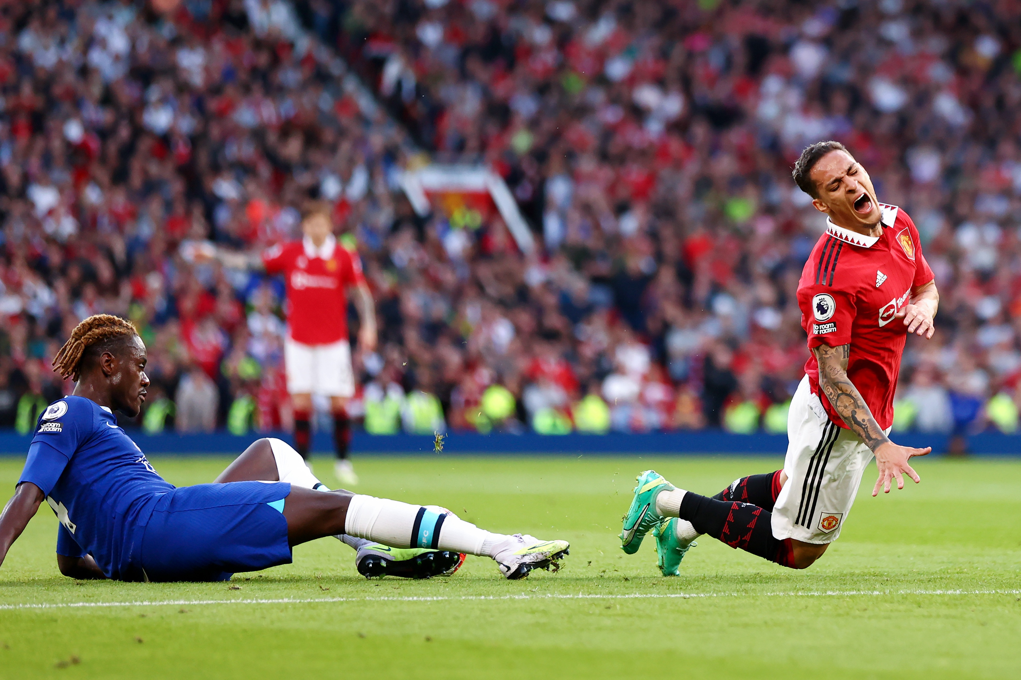 Man United star Antony is a doubt for FA Cup final after being stretchered off against Chelsea CaughtOffside