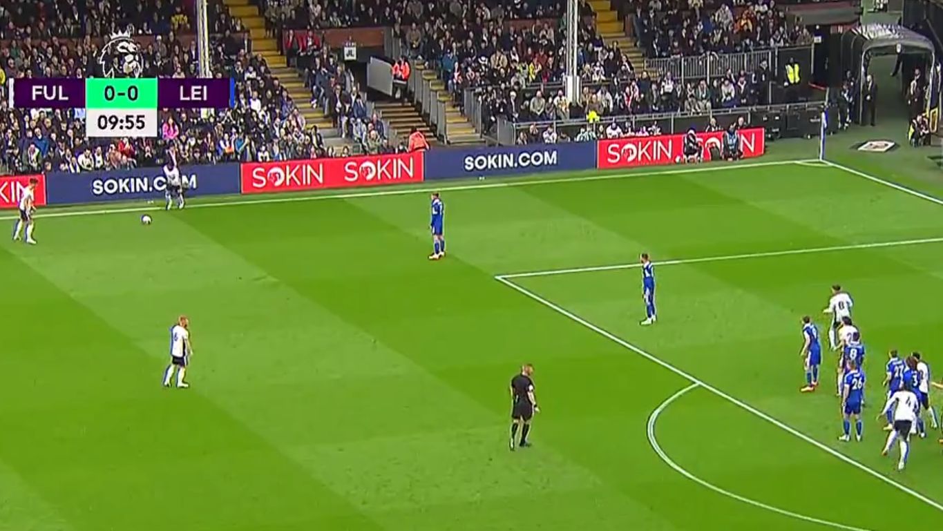 Video: Willian gives Fulham lead after scoring freak free kick from miles out vs Leicester CaughtOffside