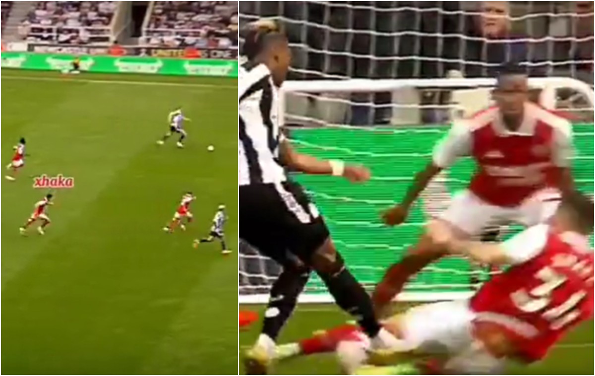 Video: Arsenal star prevents near-certain Newcastle goal with amazing run back and vital block
