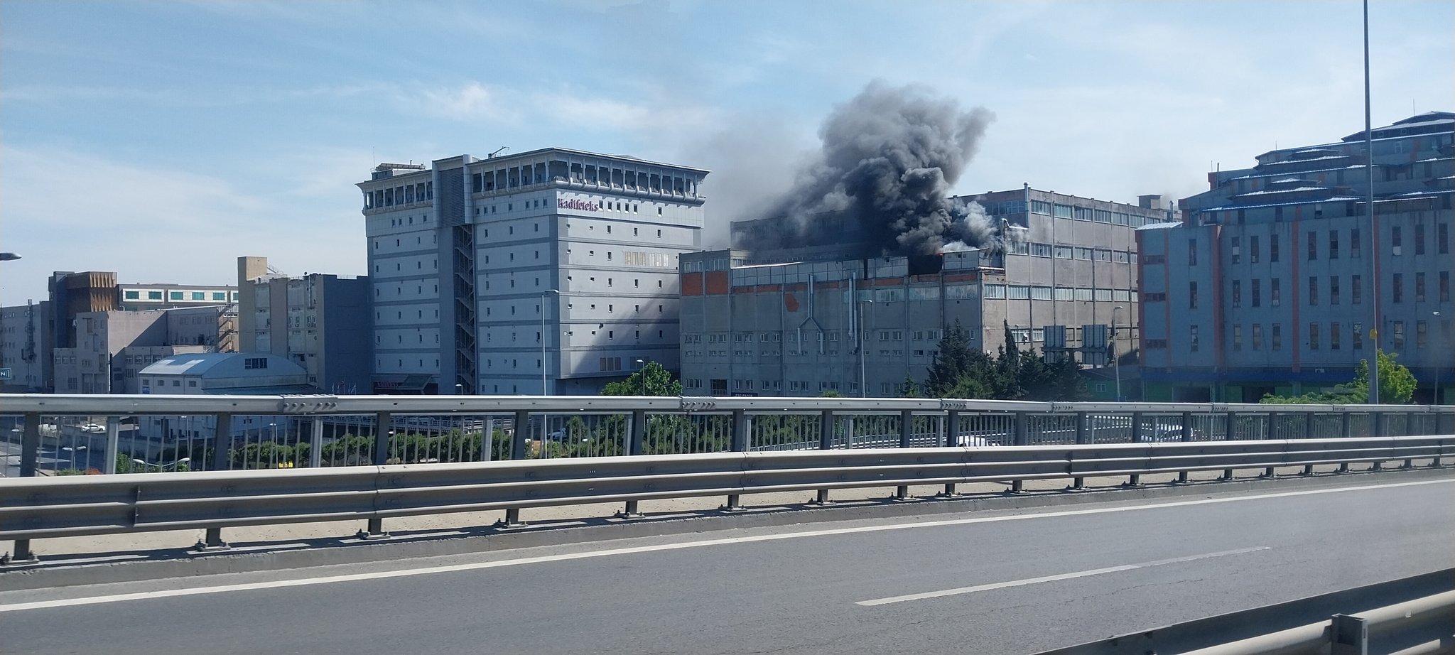 Video: Massive fire breaks out near the Champions League final stadium CaughtOffside