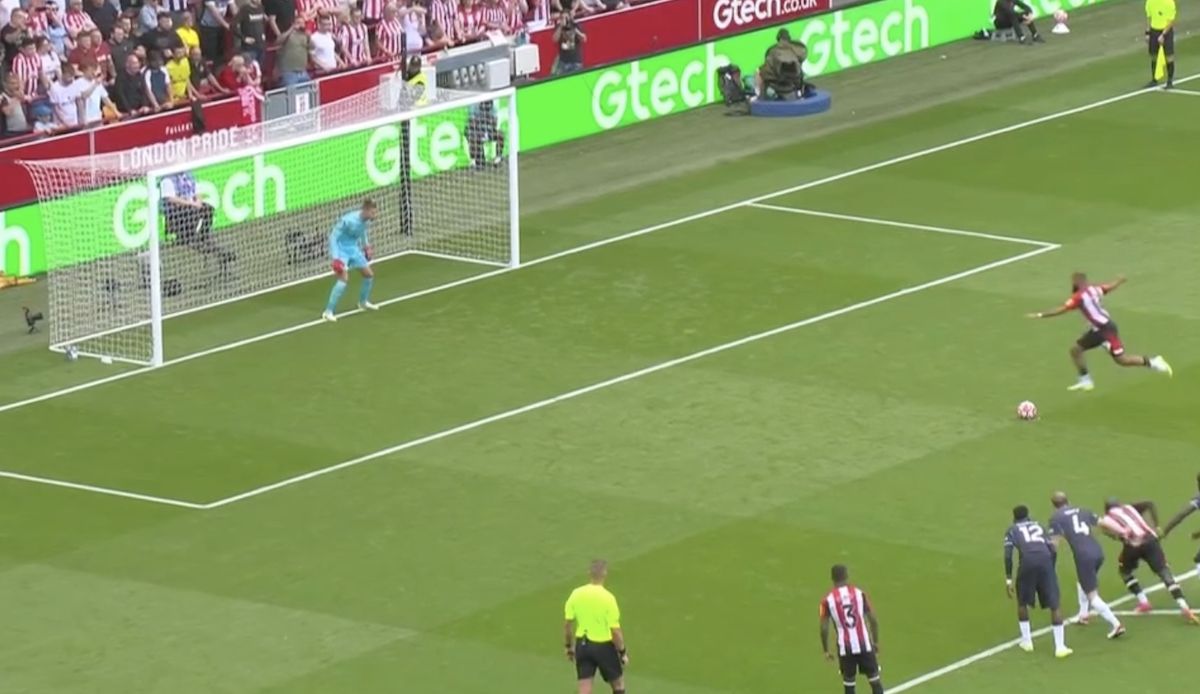 (Video) Bryan Mbeumo nets penalty to drag Brentford level vs. Spurs CaughtOffside