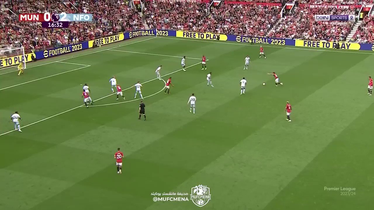 Video: Christian Eriksen pulls one back for Manchester United vs Nottingham Forest CaughtOffside