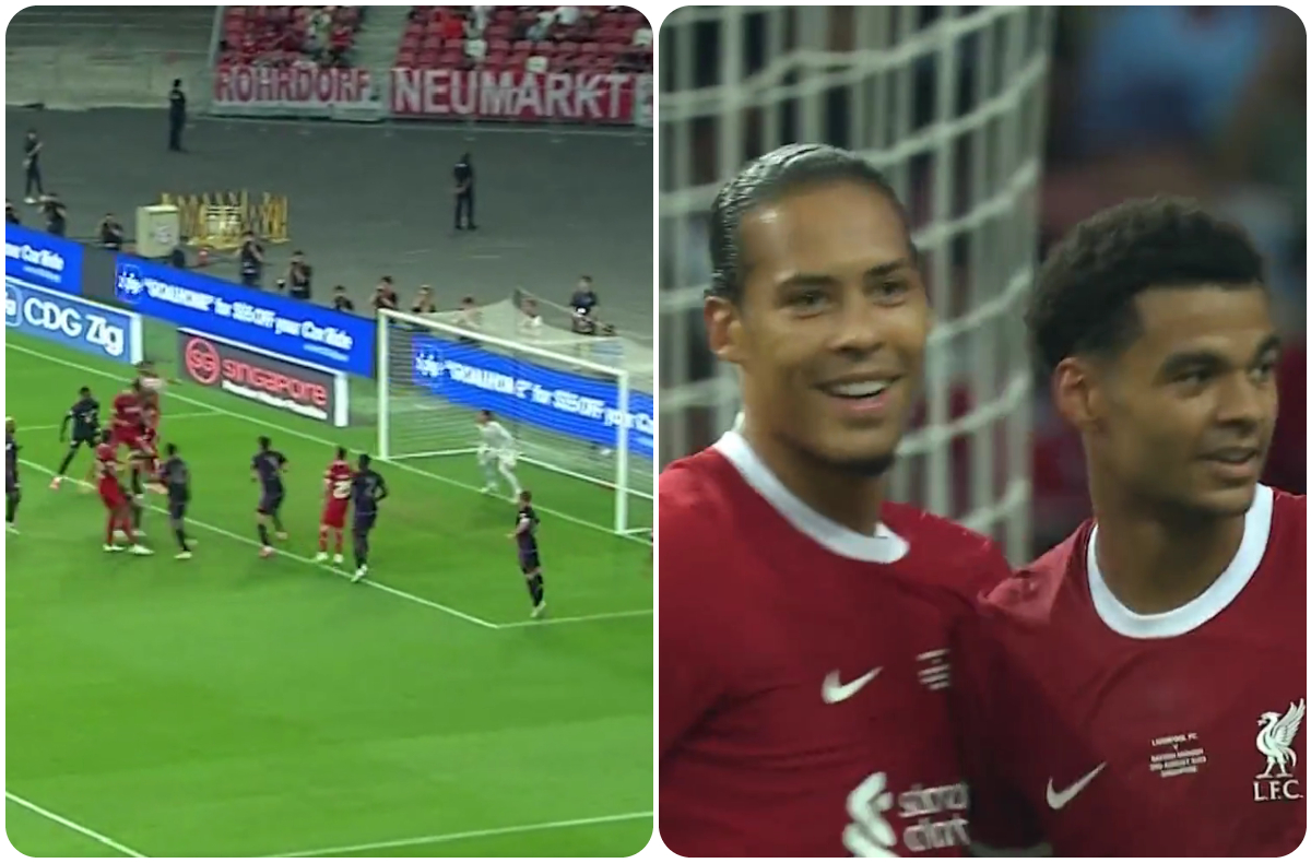 Video: Virgil van Dijk scores first goal as Liverpool captain vs Bayern Munich CaughtOffside