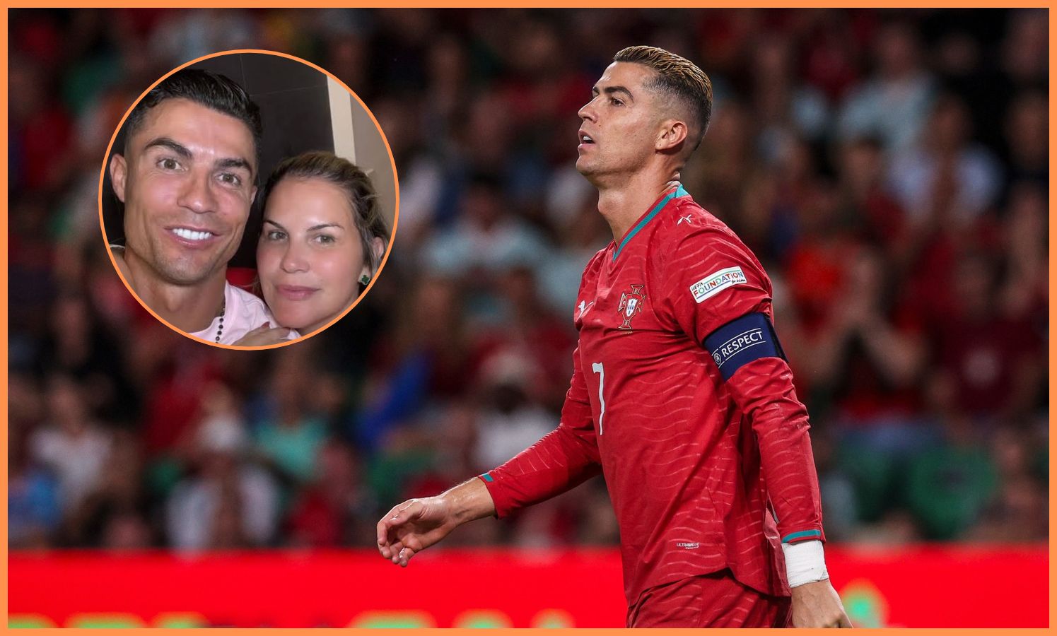Cristiano Ronaldo and his sister Elma