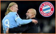 Erling Haaland and Pep Guardiola